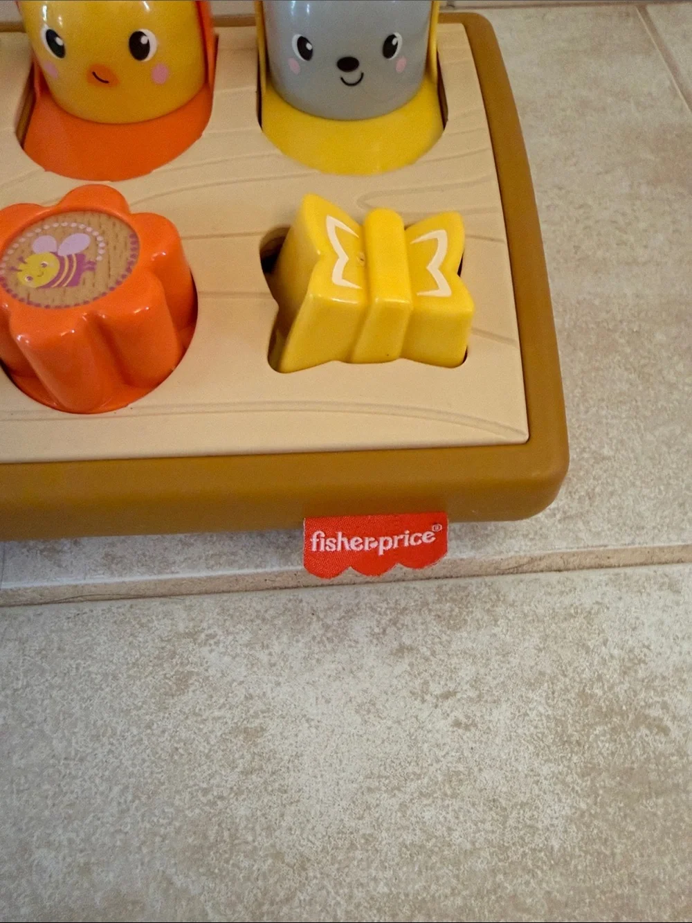 Fisher-Price Pop-Up Forest Friends Game - Red, Blue, Orange, Yellow, Green, Gray